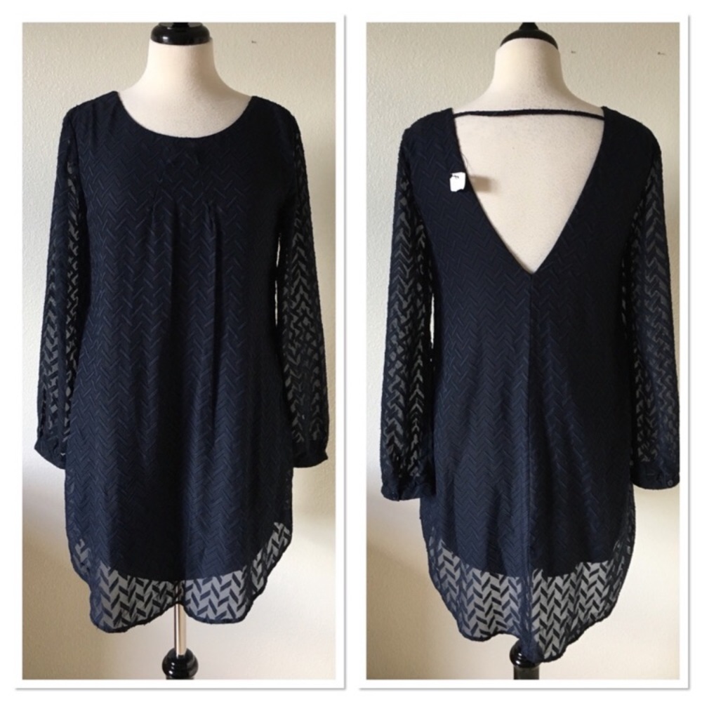 Navy blue dress